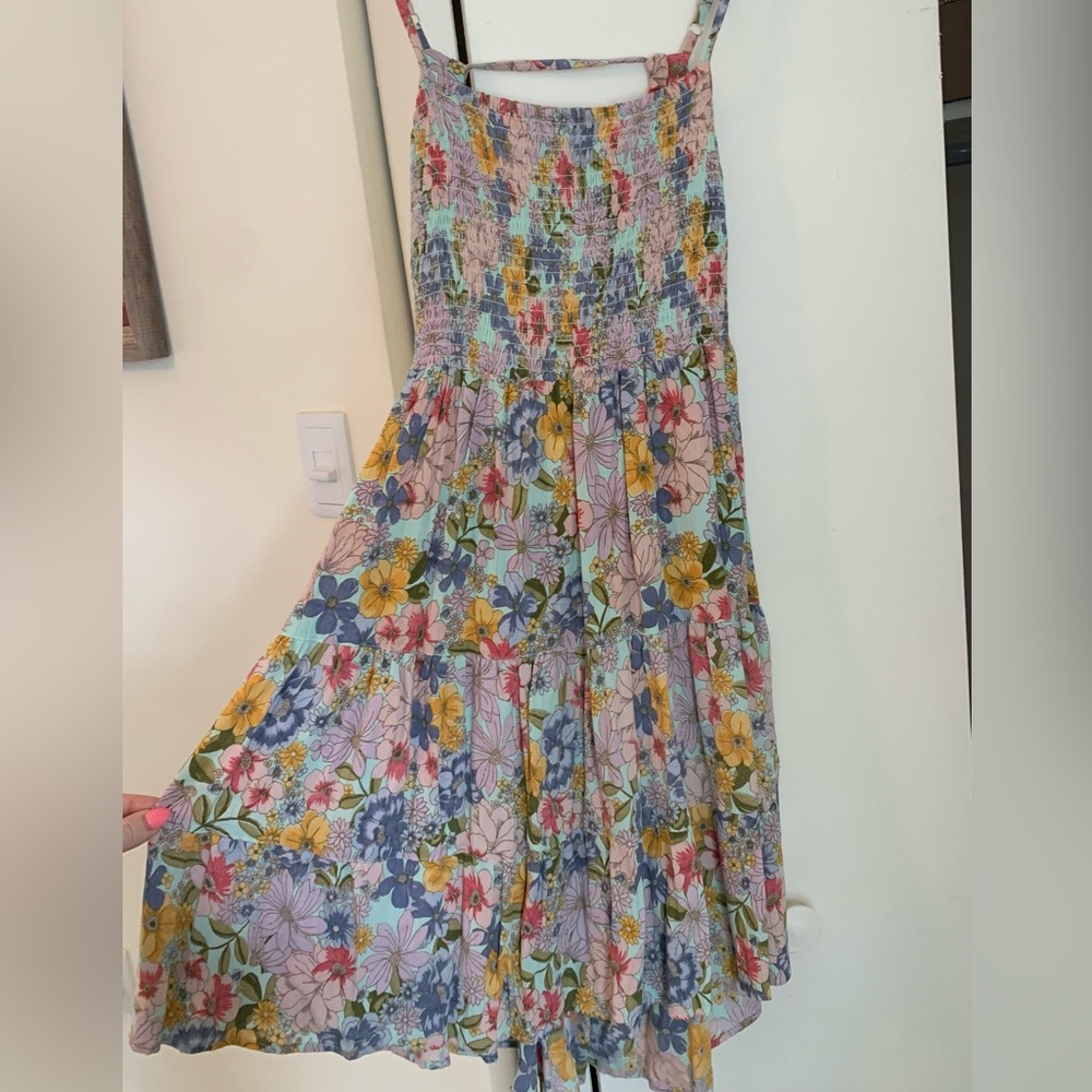 Angie Floral Smocked Dress